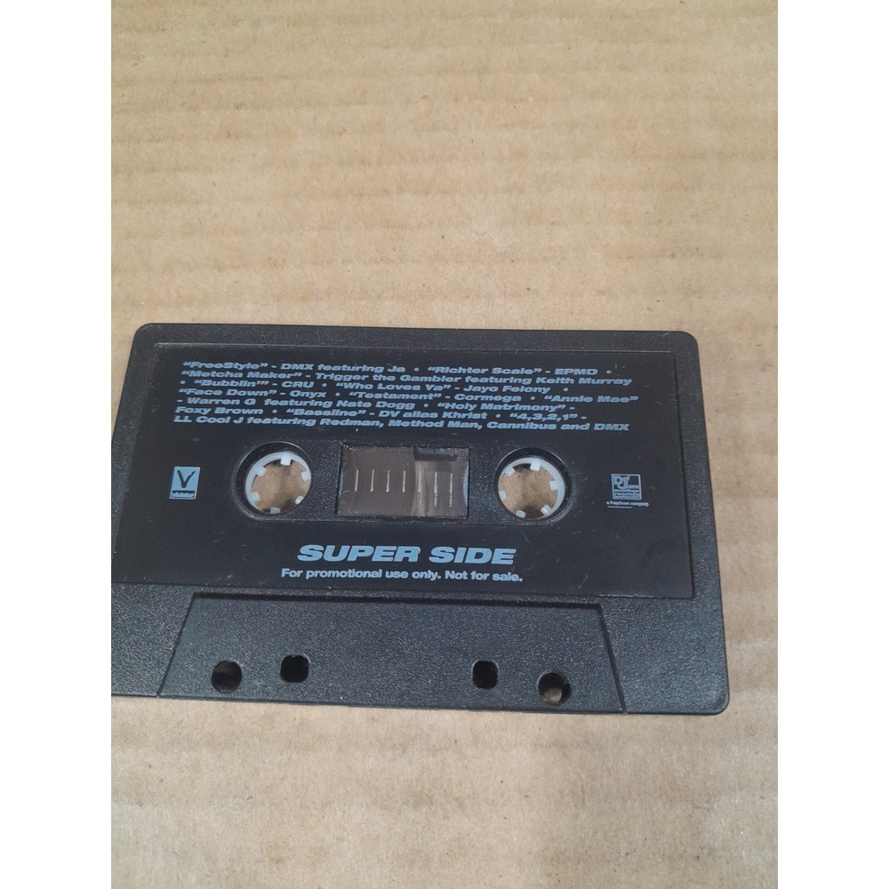 Vtg 90sVIOLATOR RECORDS Def Jam Hip-Hop PROMO Cassette Tape CRU CORMEGA Dmx